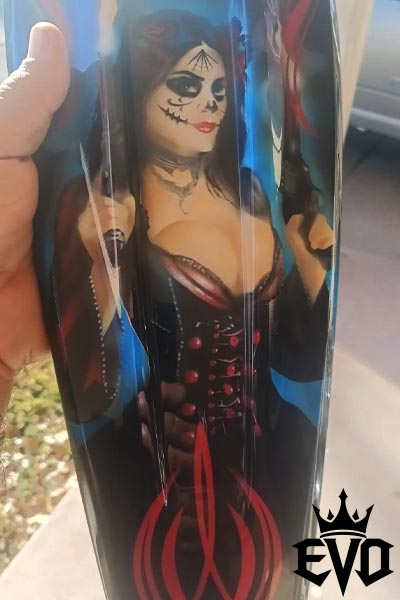 dia de lost muertos airbrushed dash cover vicla style